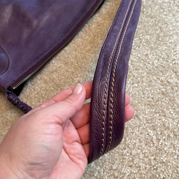 The Sak Purple Leather Hobo Bag - Picture 4 of 8